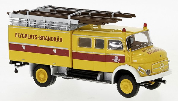 Brekina 47143 - Mercedes LAF 1113 LF 16 gelb, 1970, Brandkar,