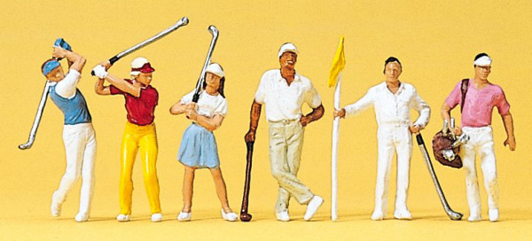 Preiser 10231 - Golfspieler 6 teilig