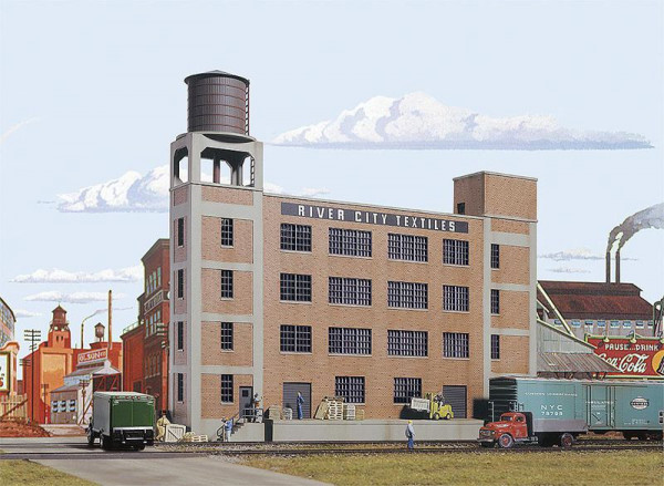 Walthers 533178 - Textilfabrik, Hintergrundgebäude, 32,1 x 5,9 x 27,8 cm