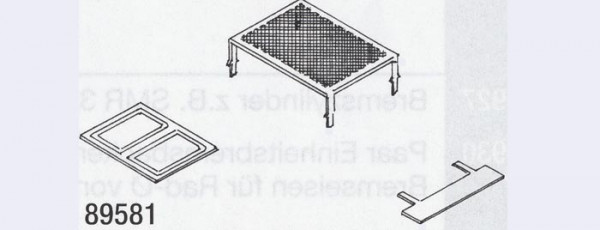 Weinert 89581 - DR Führerhausdachgitter