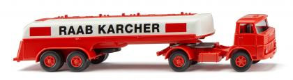 Wiking 080695 - Henschel Heizöl-Tanksattelzug "Raab Karcher" 1965-1967