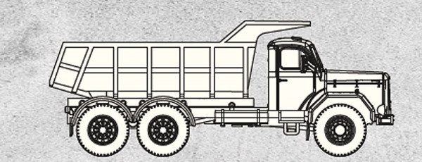 Brekina 10225 - Sortiment zum Bau eines Magirus Jupiter Kipper weiß Vorbildbaujahr 1960