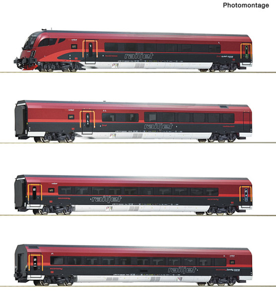 Roco 6200309 - ÖBB 4er Set Railjet 1 ÖBB E6