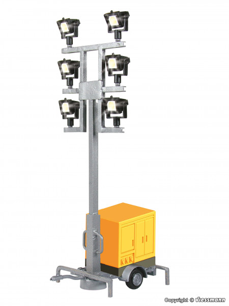 Viessmann 1343 - Leuchtgiraffe auf Anhänger mit 6 LEDs weiß