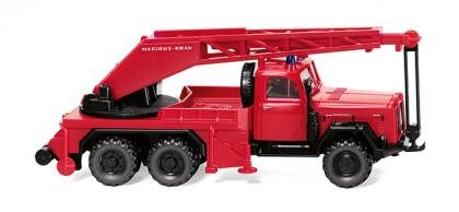 Wiking 086149- Magirus Uranus Feuerwehr Kranwagen KW15