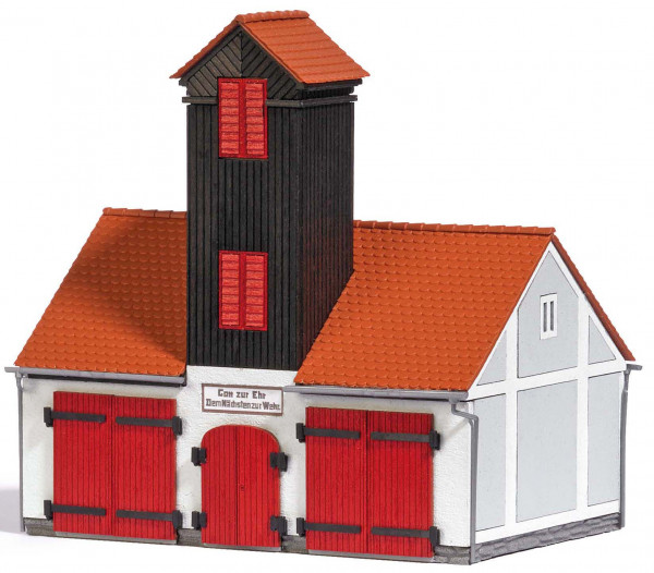 Busch 1660 - Feuehrwehrgebäude Jonaswalde, Bausatz