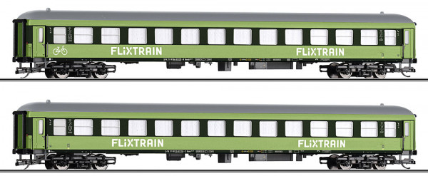 Tillig 01101 - DB AG Set 2-teilig Reisezugwagen „Flix Train“, Teil 2, Ep.6