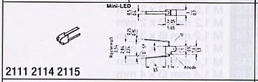 Weinert 2111 - Mini LED gelb,2Stück