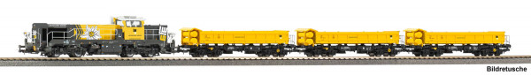 Piko 58161 - Leonhard Weiss Zugset 4-teilig Ep.6 mit Diesellok DE18 + 3x Fakks127 Schüttgutwagen, DC