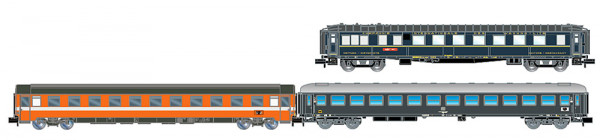 Arnold HN4467 - FS dreiteiliges Set „Alpen-Express“ Rom – München 1 x WR + 1 x Eurofima 2. Kl. C1 +