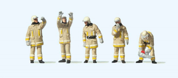 Preiser 10772 - Feuerwehrmänner in moderner Einsatzkleidung, technische Hilfeleistung