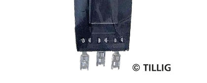 Tillig 07941 - Flachstecker für Weichenantrieb 08330, Beutel 15 Stück