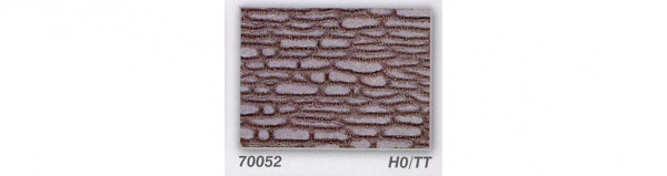 Heki 70052 - rustikale Bruchsteinmauer H0/TT 28 x 14 cm 2 Stück Heki dur Modellbauplatten