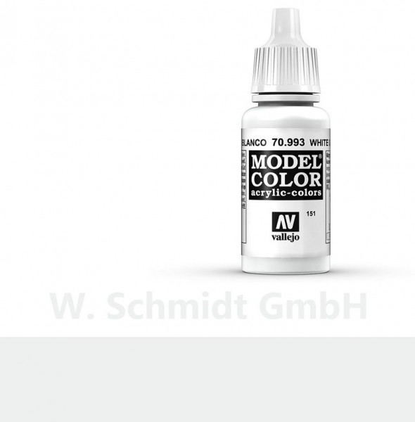 Vallejo 770993 - Model Color Farbe Weißgrau, Matt, 17 ml