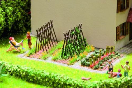 Noch 14604 - Laser-Cut minis Bohnenstangen 6 Rankgestelle aus Holz