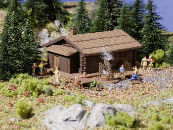 Vollmer 47727 - Grillplatz mit Hütte Bausatz