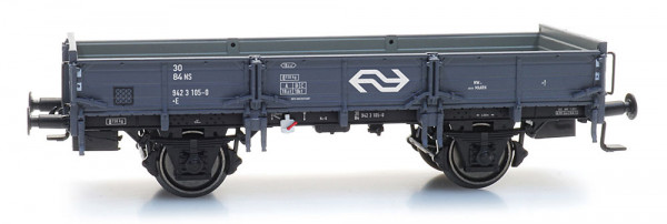 Artitec 20.317.09 - NS Niederbordwagen grau, Bremse, NS-Logo Ep.4, Depot Maarn