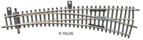 Tillig 83363 - IBW rechts Abzweig 15°, Radius 631, Abzweig 30°, Radius 310