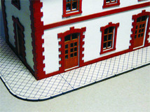Proses PLS-017 - Fußgängerwegteile H0/00, Diamantenplattenmuster