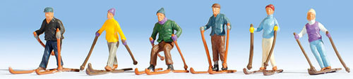Noch 36828 - Skifahrer 6 Figuren + Zubehör