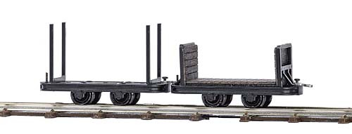 Busch 12204 - Rungen-und Stirnwandwagen passend zum Feldbahn Star-Set