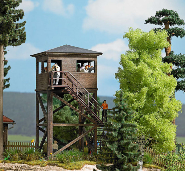 Busch 1585 - Aussichtsturm Echt Holz Bausatz