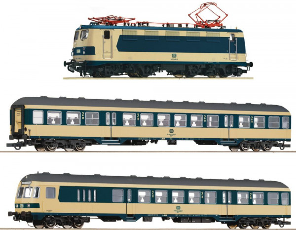 Roco 61484 - DB Zugset "Karlsruher Zug" mit Ellok BR 141 + Nahverkehrswagen 2.Klasse + Steuerwagen,