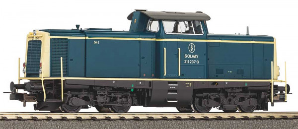 Piko 52331 - Solvay Diesellok BR 211 oceanblau/beige Ep. 5, mit DCC-Decoder + Sound
