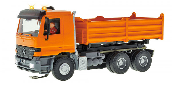 Viessmann 8041 - MB ACTROS 3-achs Muldenkipper mit Rundum- leuchten, kommunalorange, Basis, Funktion