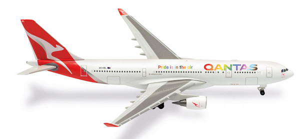 Herpa 537148 - Qantas Airbus A330-200 "Pride is in the Air"