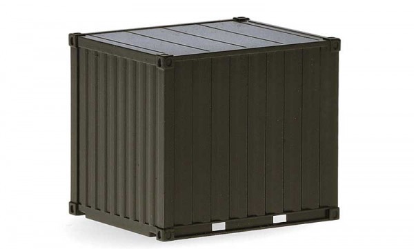 Herpa 747110 - 2x 10ft Container "Heer", Braungrau (unbedruckt) (A)