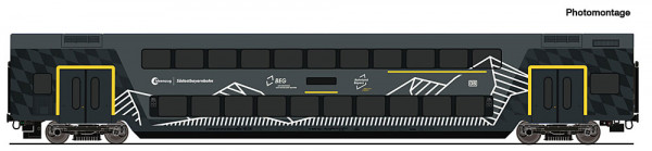 Roco 6220253 - DB-AG Dosto Einzelwagen Ideenzug SOB DB AG AC E6