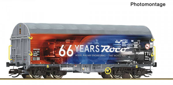 Roco 6680064 - Schiebeplanenwagen "66 Jahre ROCO"