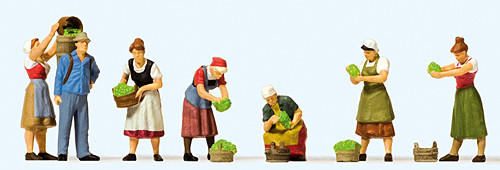 Preiser 10608 - Weinlese 6 teilig