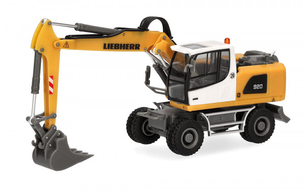 Herpa 319997 - Liebherr Mobilbagger A920 (mit drei Anbaugeräten)