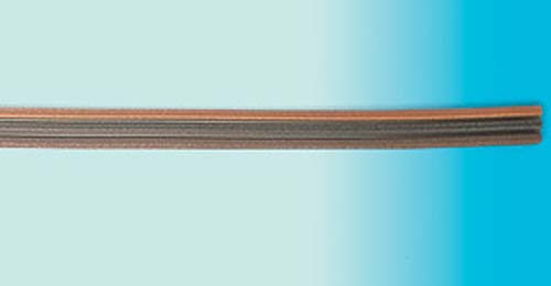 Brawa 3178 - Flachbandlitze, 1,14 mm2, dreiadrig, für Fleischmann®,PVC-isoliert, bis 3 A belastbar;