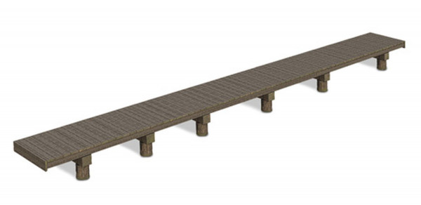 Liliput 967005 - Anlege- und Badesteg 64,8 x 6,5 x 4,2 mm