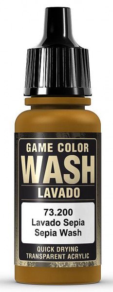 Vallejo 773200 - Wash-Color Farbe , Sepia, 17 ml