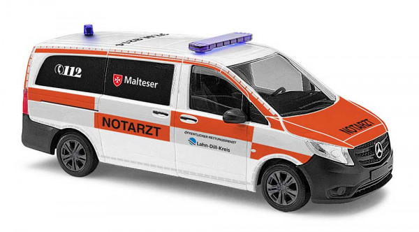 Busch 54806 - Mercedes-Benz Vito, Malteser NEF Lahn-Dill-Kreis
