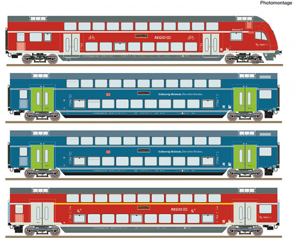 Roco 6220250 - DB-AG 4er Set Dosto NAH.SH DB AG AC E6
