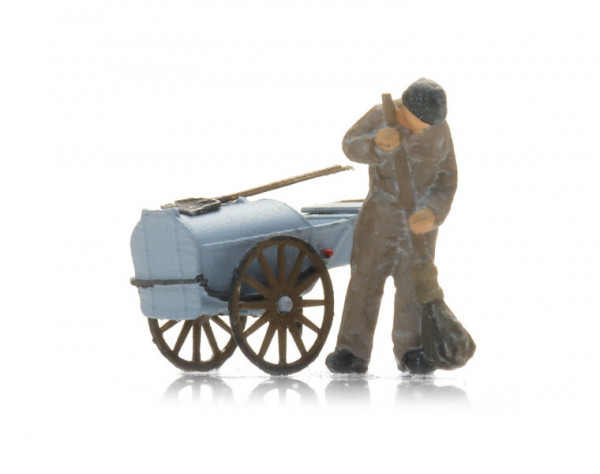 Artitec 5160045 - Strassenfeger mit Karren (1x)