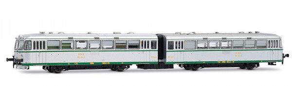 Arnold HN2679S - RENFE, 2-tlg. Dieseltriebwagen 591.400 „Ferrobus“, silberfarben mit UIC-Kennzeichnu