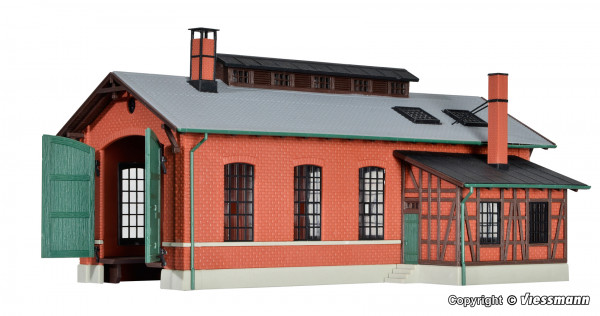 Kibri 39436 - Lokschuppen ´Eschbronn´ einständig 20x12x10,5 cm