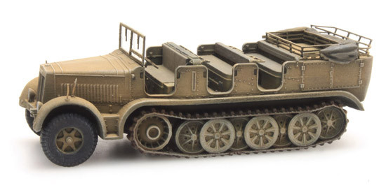Artitec 6870066 - WM Sd.Kfz. 7 Zugkraftwagen 8t Gelb Militär Fertigmodell aus Resin, lackiert