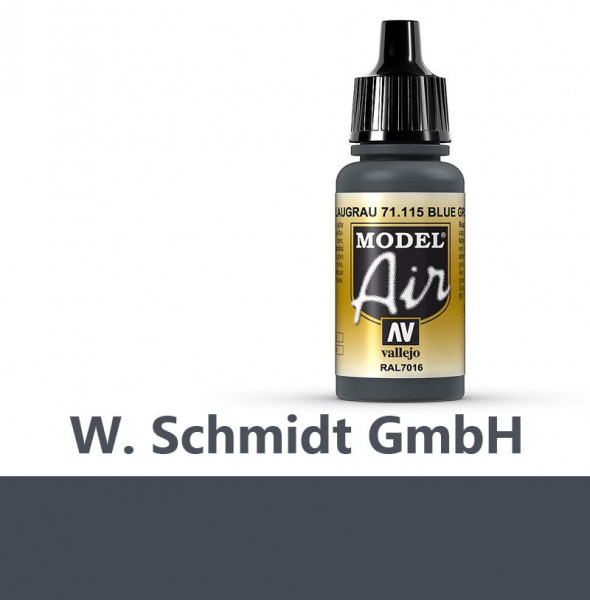 Vallejo 771115 - Model Air Blaugrau, 17 ml