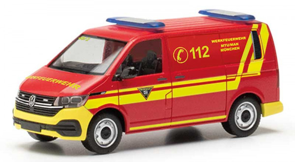 Herpa 097932 - VW T6.1 Halbbus "Feuerwehr MTU/MAN München"