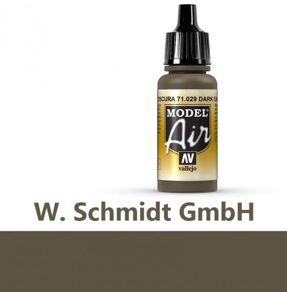 Vallejo 771029 - Model Air Erdfarben, dunkel, 17 ml