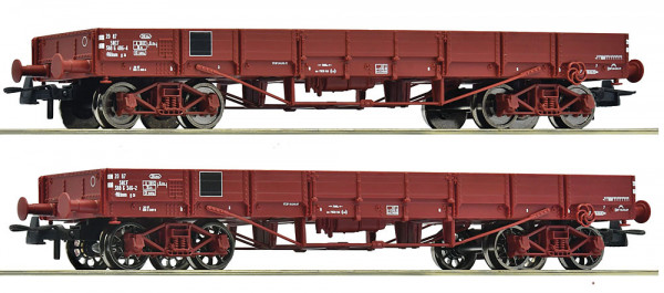 Roco 6600224 - SNCF Set 2-teilig Niederbordwagen Baurt TP Ep. 3-4