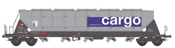 NME 510673 - SBB Getreidewagen Tagnpps 96,5m³, silber Ep.6, "SBB Cargo"