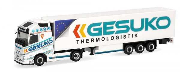 Herpa 320436 - Volvo FH Aero GL XL Kühlkoffer-Sattelzug "GESUKO"